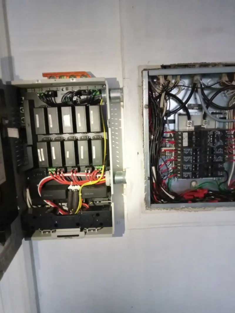 Electrical panel upgrade completed for Security Camera Wiring in Alexandria